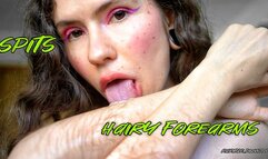 Seductive Spit Play with Hairy Arm Allure CUSTOM