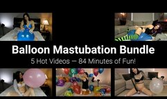 Balloon Masturbation & Blow to Pop JOI - Teasing, Popping & Play - 5 Video Bundle - 84 Minutes - Kylie Jacobs - MP4 1080p HD