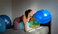 Before leaving home I will inflate these balloons