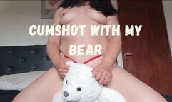 Cumshot with my bear