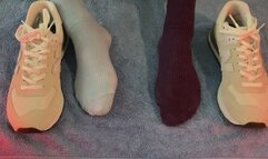 Feet Reveal from Shoes and Socks - Moisturize and Rubdown Barefoot