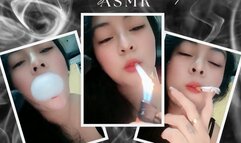 CUSTOM - SMOKING CLOSE UP ASMR - SMOKING THREE MARLBORO RED CIGARETTE - POV