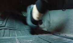 Flooring in Black Socks & Slides