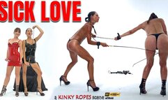 SICK LOVE by BONDAGE KINK - two femdoms beating each other to proof their devotion (4K)
