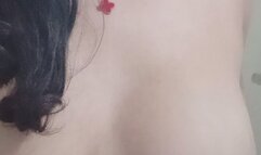 sensual woman smoking naked