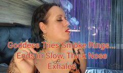 Goddess Tries Smoke Rings… Ends in Slow, Thick Nose Exhales - SGL157