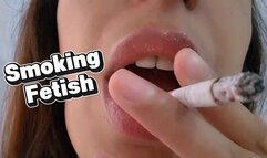 Lipstick + I seduce you by smoking in your face and showing boobs