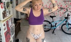 Panty and head shaving fetish