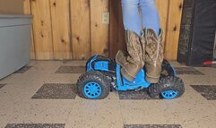 Chrissy rc car complete destruction