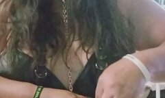 Smoking with gothic music background