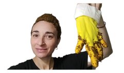 Latex gloves for hair dyeing