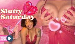 Curly Ebony Cums on Big Black Dildo: Feet in Air & Red Lingerie Creampie