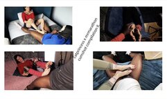 4 nut cumshot collection, MrMarathon and Cat Princess, size 9 milf feet on BBC, multiple povs, hard light