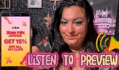 August 30th to September 1st - I’m offering 15% OFF every one of my videos - INCLUDING hour-long fetish compilations