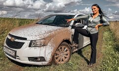 CAR STUCK Small puddle and big problems