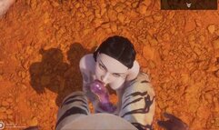 Wild Life / new Girl Alissa Knoted by a Tiger in POV