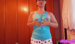 Striptease from shy cute teen PART 2