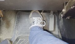 Short drive in old skate shoes