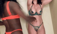 Belly of Defiance (4K MP4) Paris Love and Tilly McReese: Belly Punching, Belly Fetish