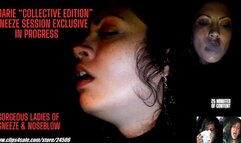 GORGEOUS LADIES OF SNEEZE "BEHIND THE SCENES EXCLUSIVE" WITH MARIE" SESSION OF SNEEZES AND NOSEBLOWS wmv