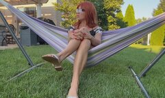 Milf In Hammock Aldo Sandals Dangle, Scrunchies, And Slaps.