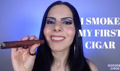 I SMOKE MY FIRST CIGAR