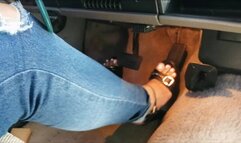 Revving and flooring sexy high heels