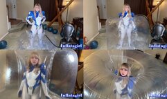 Damsel Sue Storm Gets Trapped In Inflatable Stasis Tube