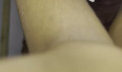 Hot ebony teens self pee