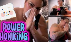 Your Pretty Snotty Goddess in: Secretary Snot Storm: 65 Nose-Blowing Honks while Ignoring You - HONESTLY ONE OF MY BEST VIDEOS SO FAR =)