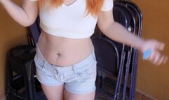 2 cork cigarettes before cleaning my house - Crushing it with my flip-flops