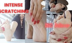 Intense and relieving foot scratching