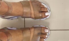 arriving from the Date with sweaty feet
