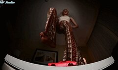 GIANT BLONDE towering soles will crush your car!! - MOV