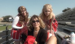 Step-Mommy's Boy becomes a diapered sissy cheerleader at the football stadium - 720p