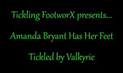 Amanda Bryant Has Her Feet Tickled by Valkyrie