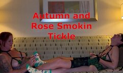 Autumn and Smoking Rose Candid Smoking Tickle With Foot Tickling