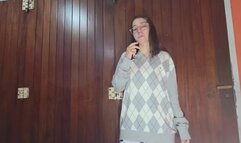 Smoking and coughing while holding your breath with your mouth closed