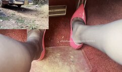 Requested pink heals REVVING THE TBIRD!