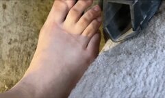 Driving without shoes