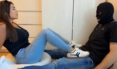 Romantic foot Worship and sloes licking