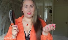 Hair Brush Spanking For A Naughty Spy (720p HD)