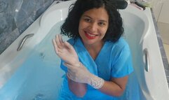 Nurse's condom breath play treatment