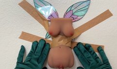 Taping Fairy Onahole to Wall to Fuck [size difference, sex toys, mini girl, aquaphile]