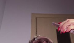 Saliva on your cock blowjob