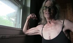 Lilly, her granny biceps, her sexy granny back
