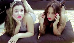 Smoking Girls From Brazil Models Erika and Andressa Misty 120's Video 0015
