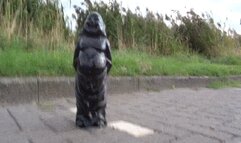 Nike sneakers AF1 stomp, trample and destroy Buddha statue, sculpture