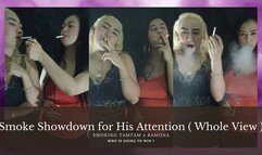 Smoke Showdown for His Attention - Whole View - Smoking Tamtam x Ramona Collaboration - Fast Smoking Marlboro Red - POV - Audible