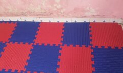 Nisha and leah starts the introducing themselves off the camera with their leggings and high heels ,within no time came to the camera and start arm wrestling ,then body to body fight each,camelclytch, Boston crab and bodyscissors